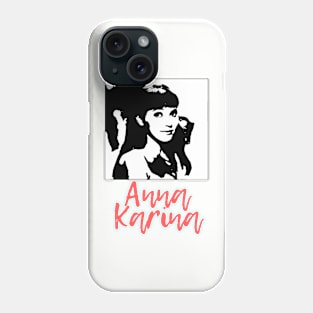 Anna karina retro style Phone Case