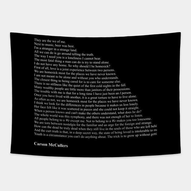 Carson McCullers Quotes Tapestry by qqqueiru