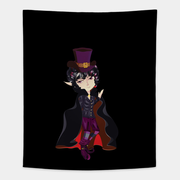 Anime Anime Vampire Boy - cute kitsune logo roblox tapestry teepublic