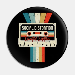 Graphic Social Distortion Proud Name Cassette Tape Vintage Birthday Gifts Pin