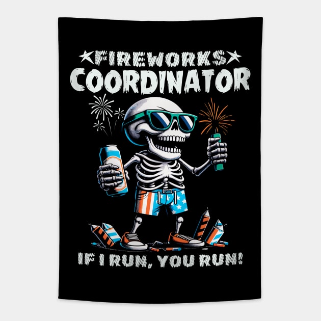 Fireworks Coordinator Tapestry by Etopix