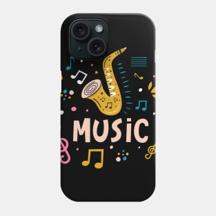 Music saxophone Phone Case