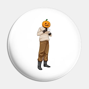 Jack O Lantern Halloween Coffee Pin