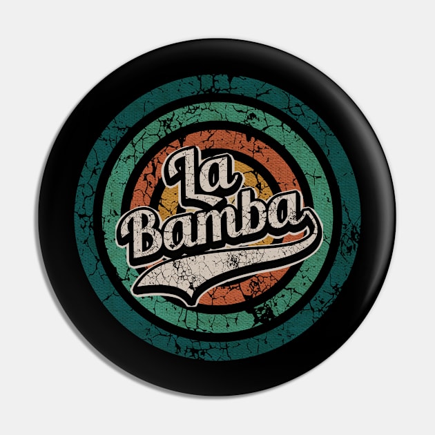 La Bamba // Retro Circle Crack Vintage Pin by People Mask