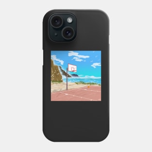 Beach Basketball Painting Phone Case