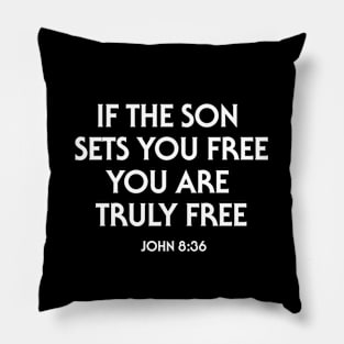 It The Sun Sets You Free You Are Truly Free Christian Design Pillow