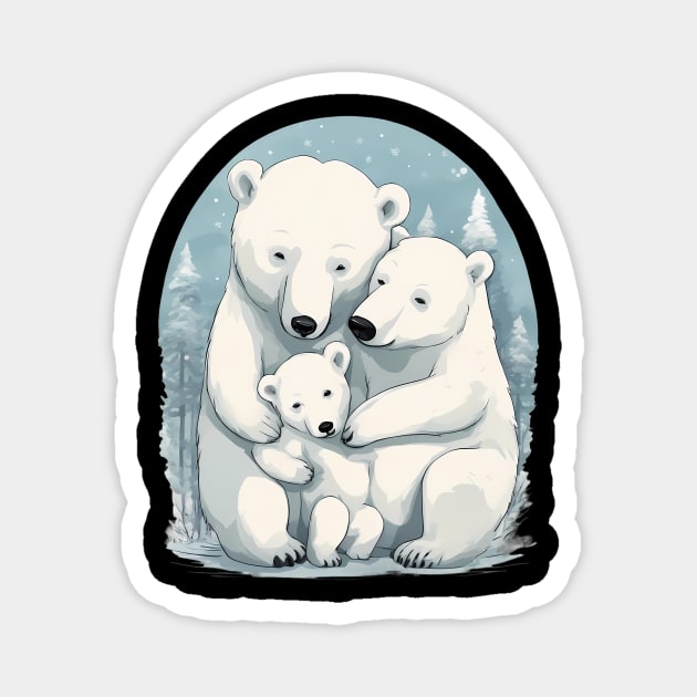 Mama Papa Bear Magnet by animegirlnft