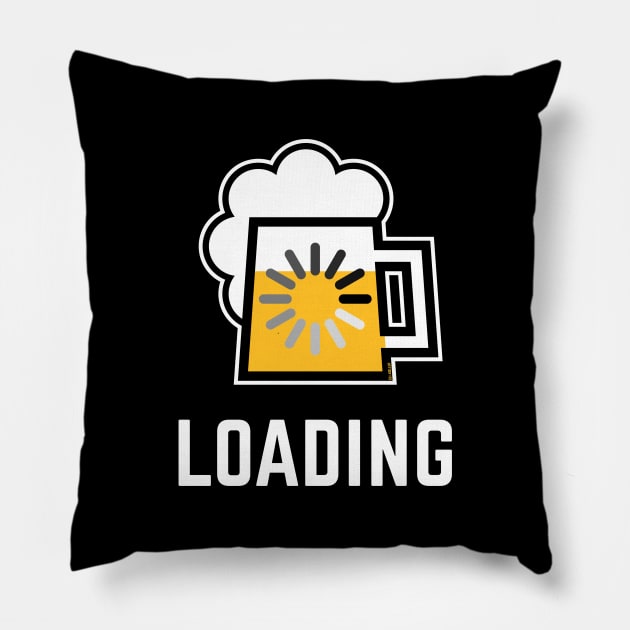 Beer Loading (Drinking In Progress / Negative / |) Pillow by MrFaulbaum