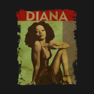 TEXTURE ART-Diana Ross - RETRO STYLE 2 T-Shirt