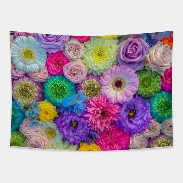 Colorful flowers Tapestry by Itsyamini