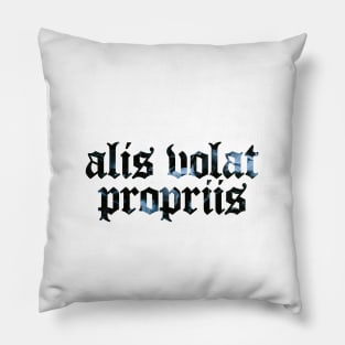 Alis Volat Propriis - She Flies With Her Own Wings Pillow