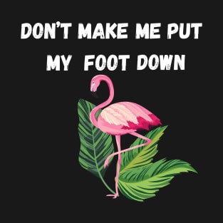 Dont make put my foot down funny T-Shirt