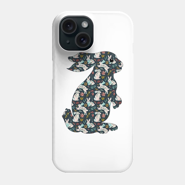 Rabbit garden Phone Case by cesartorresart