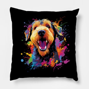 Airedale Terrier Happiness Pillow