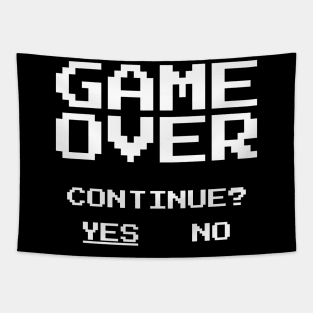 Game Over - Continue? Tapestry