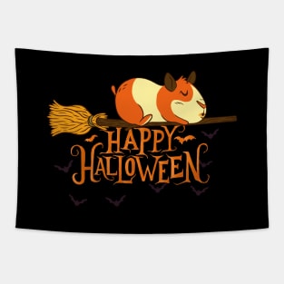 Halloween Happy Halloween Funny Guinea Pig Costume Tapestry