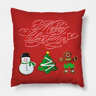 Merry Christmas Cookies Pillow