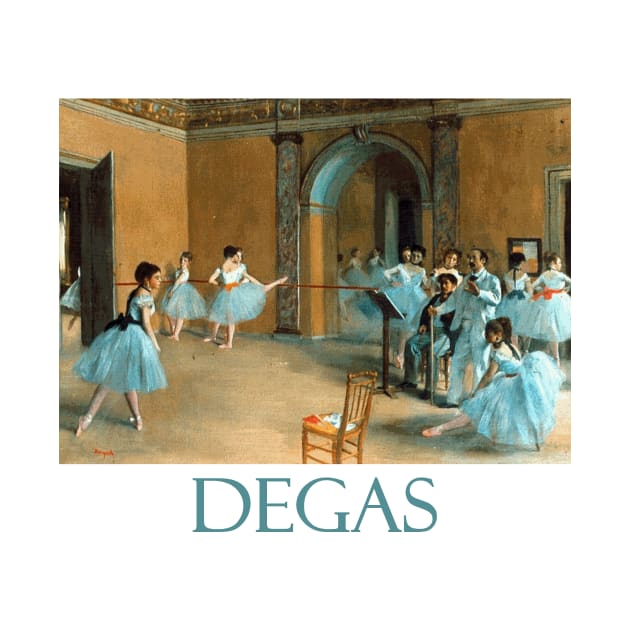 Dance Foyer at the Opera (1872) by Edgar Degas by Naves