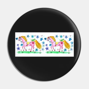 two horses Pin