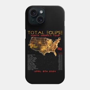 Total Solar Eclipse 2024 North America Tour Phone Case