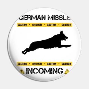 German Missle Incoming IPO Schutzhund K9 Pin