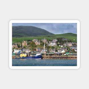 The fishing boat in harbour at Campbeltown, Scotland Magnet