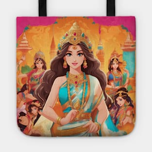 Top Queen anime  with crown on her head Tote