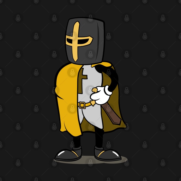 Teutonic Knight Cartoon (Player 4 colors, yellow) by Koyaanisqatsian