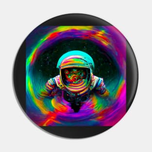 Astronaut Dissolving Into the All Pin