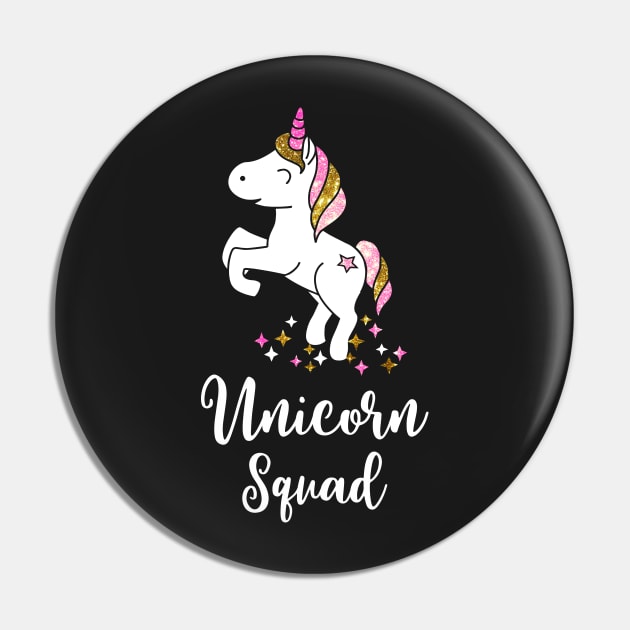 Unicorn Squad - Team Einhorn - Glitzer - Geschenk - Pferd - Glitter - Glitzer - Trend Geschenk - Gift Pin by Cheesybee