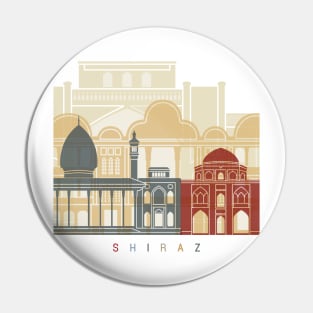 Shiraz skyline poster Pin