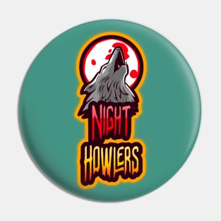 Night Howlers Gaming Design T-shirt Coffee Mug Apparel Notebook Sticker Gift Mobile Cover Pin