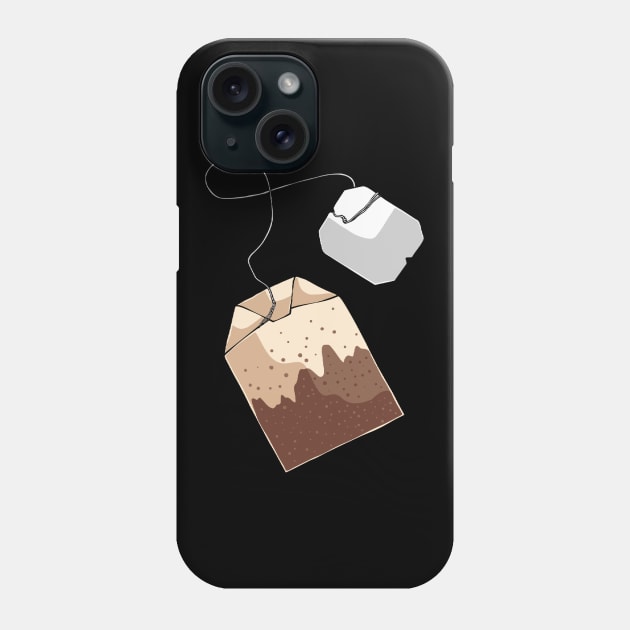 Tea Bag Tea Drinker Caffeine Beverage Phone Case by fromherotozero