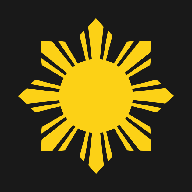 Filipino Sun and Stars Pinoy decal by Estudio3e