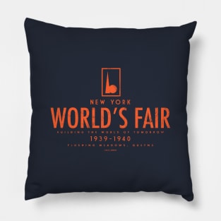 1939 1940 New York World's Fair Wordmark Pillow