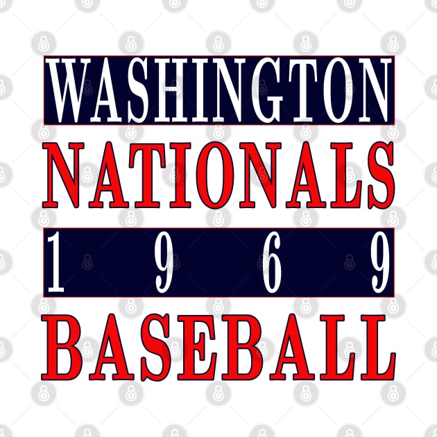 Washington Nationals Baseball 1969 Classic by Medo Creations