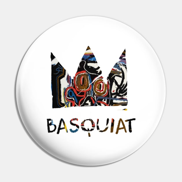 King Basquiat Crown Art Pin by onyxicca liar