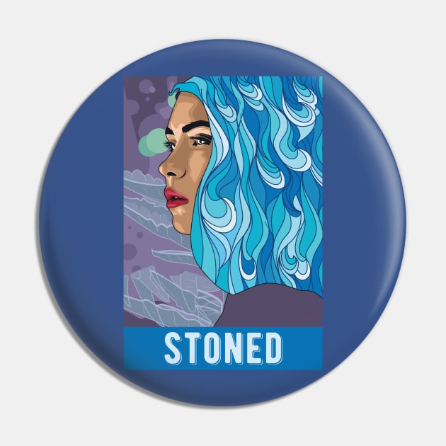 Stoner Stoned Pin by Frajtgorski