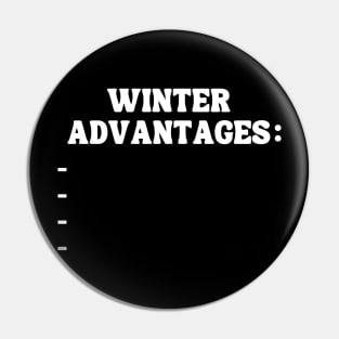 winter advanteges Pin