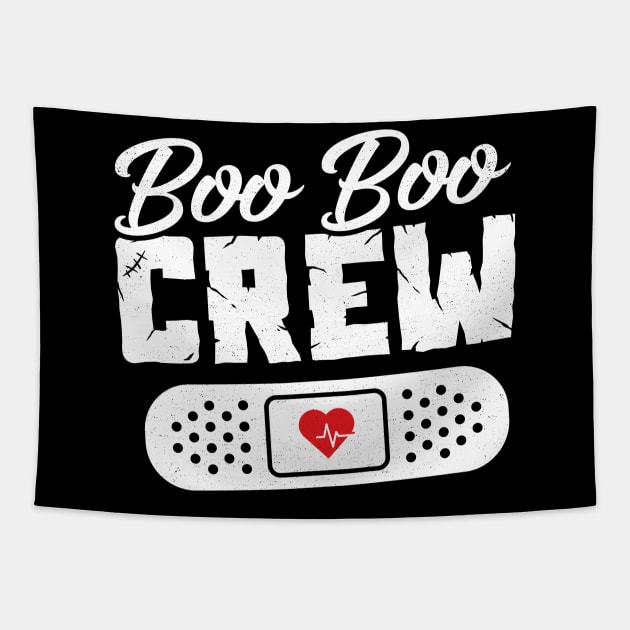 Boo Boo Crew Cute Nurse Costume Girls Funny Halloween Tapestry by trendingoriginals