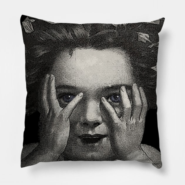 By the light of your eyes: I see myself! Pillow by Marccelus