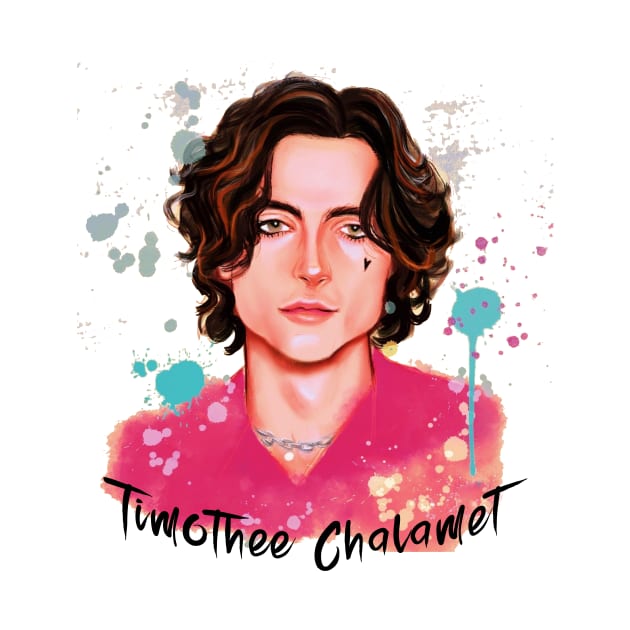 Fanart Timothee Chalamet Merch by Dimplespeal