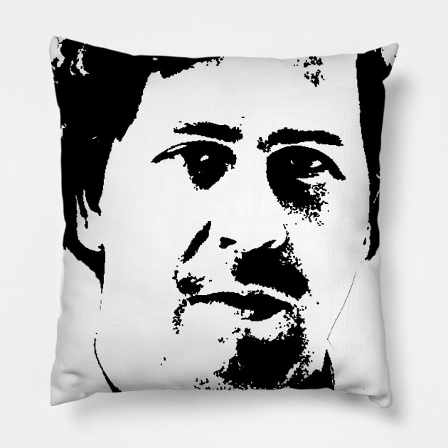 Pablo Escobar Portrait Pillow by phatvo