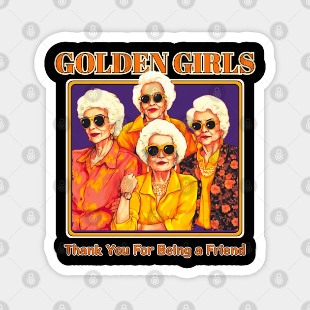 The Golden Girls Refreshment Magnet by Purple lily studio