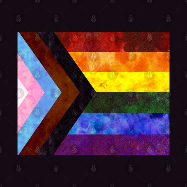 Progress Pride Digital Quilt by Tiger Torre