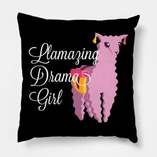 Llamazing Drama Girl - Llama Pillow