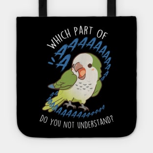 Green Quaker Parrot Aaaa Tote