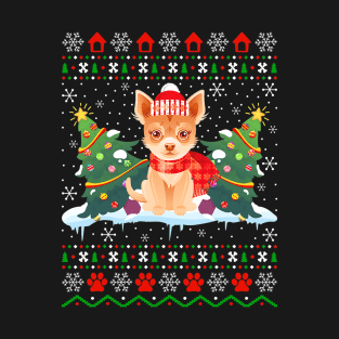 Chihuahua Dog Xmas Ugly Chihuahua Christmas T-Shirt