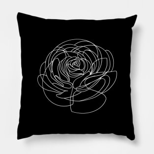 Persian Buttercup || Floral Minimal Linework Pillow