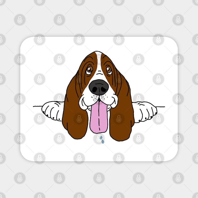 Basset hound Magnet by Noamdelf06